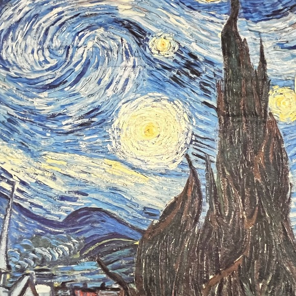 Artistic Starry Night Women's Blouse - Picture 6 of 10